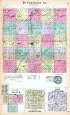 McPherson County, Windom P.O., Mound Ridge, Canton, Kansas State Atlas 1887